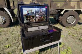 32" Mobile case with Cisco secured Communication